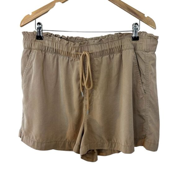 Loft khaki paperbag drawstring waist shorts size xlarge - Picture 2 of 6